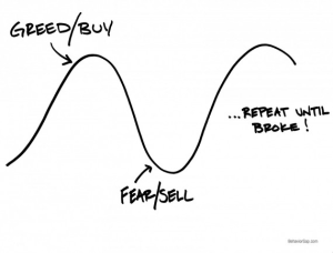Greed / Buy - Fear / Sell © www.behaviorgap.com
